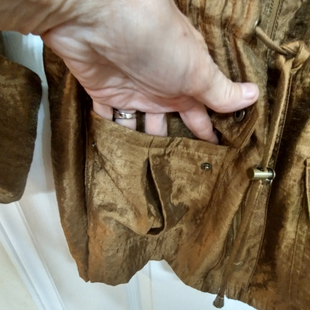 Ruby Rd Women's Metallic Bronze Jacket - Picture 4 of 13